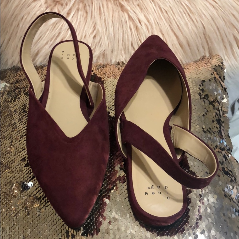 Sling back flats
